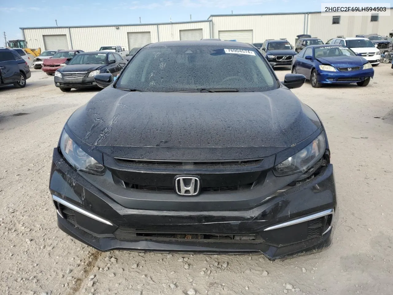 2020 Honda Civic Lx VIN: 2HGFC2F69LH594503 Lot: 76904574