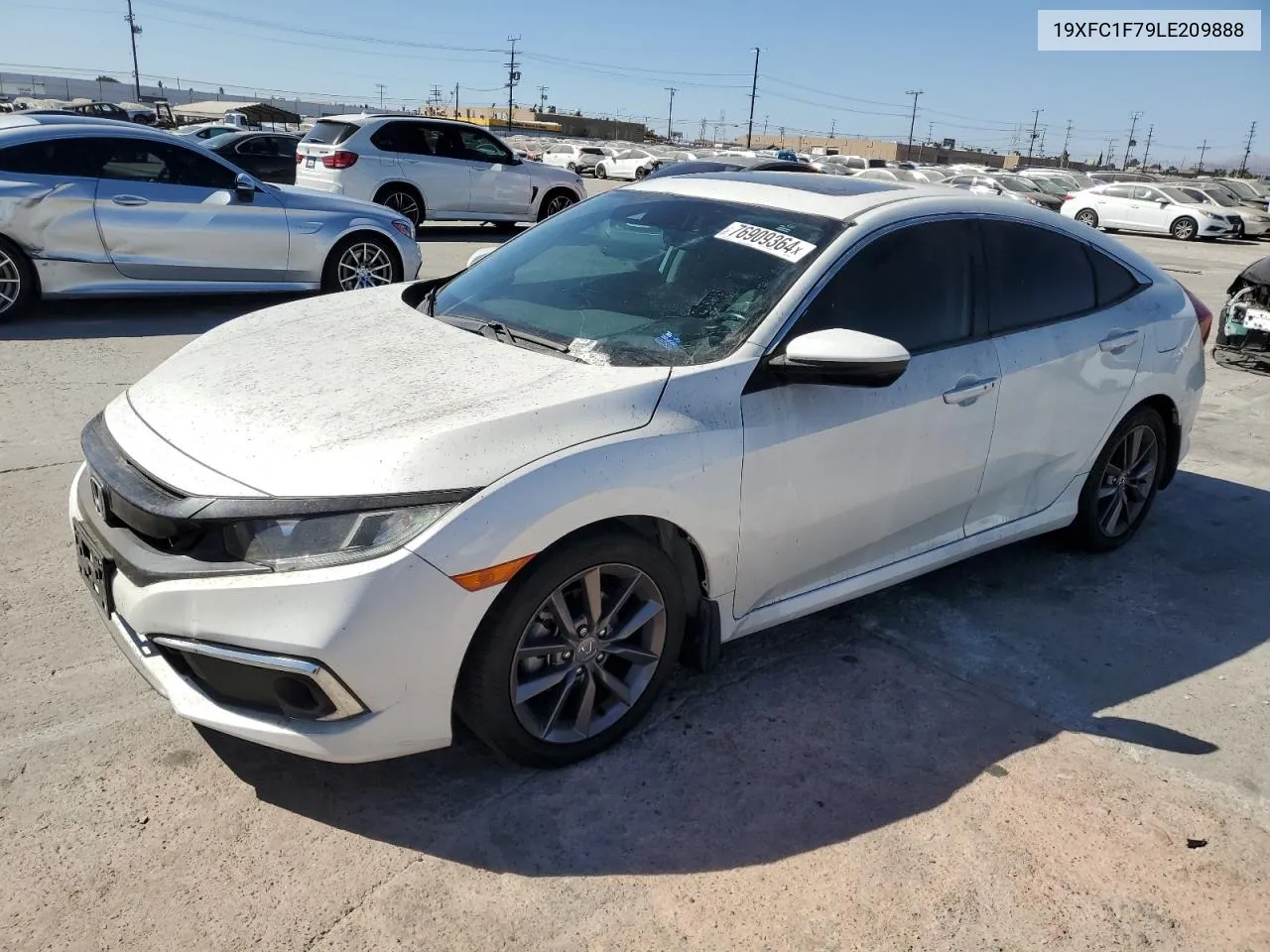 2020 Honda Civic Exl VIN: 19XFC1F79LE209888 Lot: 76909364