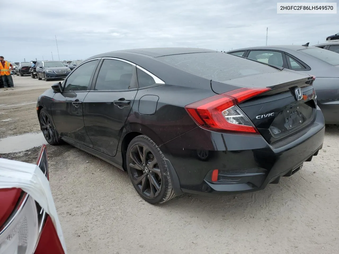 2020 Honda Civic Sport VIN: 2HGFC2F86LH549570 Lot: 76998554