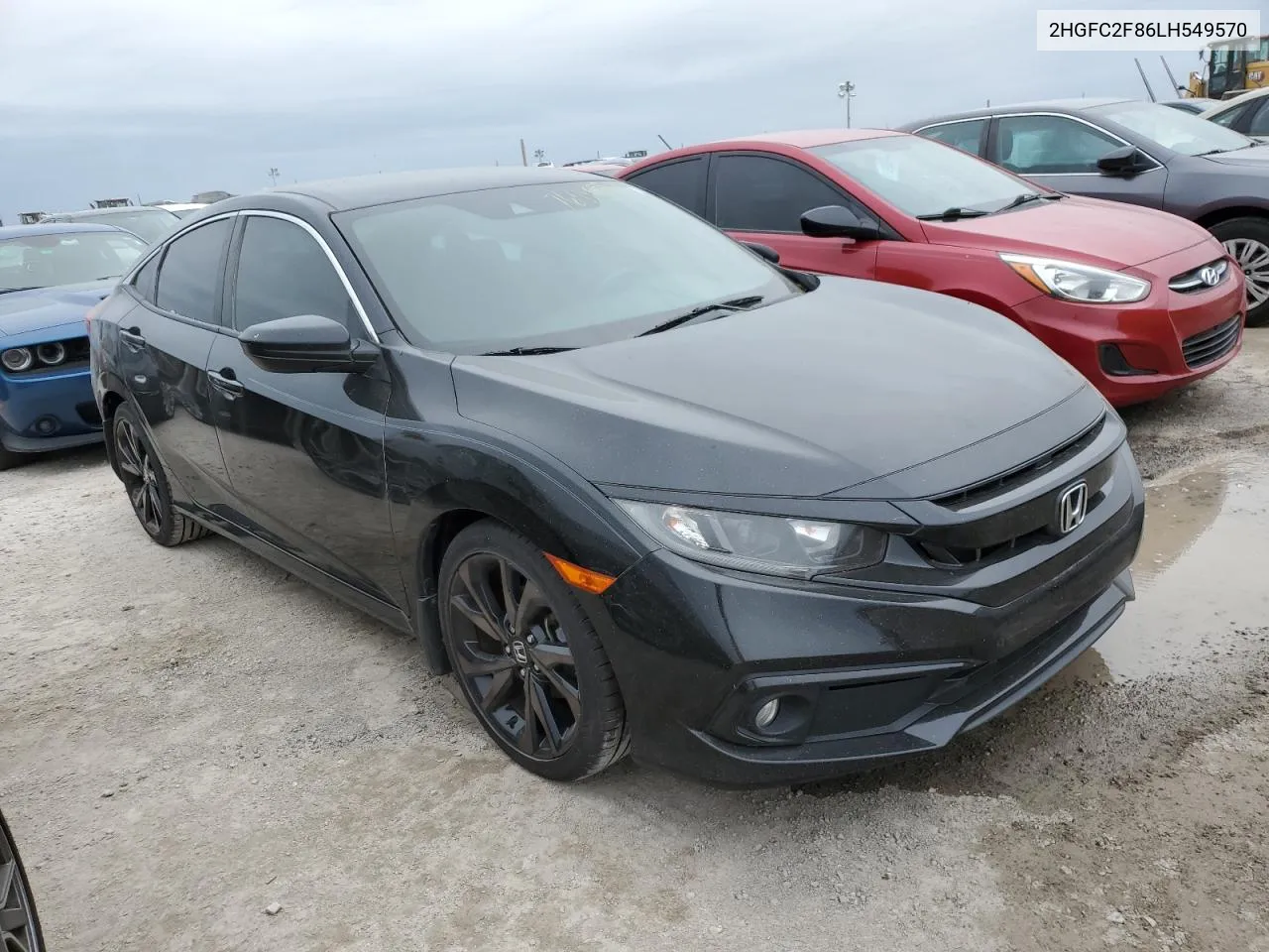 2020 Honda Civic Sport VIN: 2HGFC2F86LH549570 Lot: 76998554