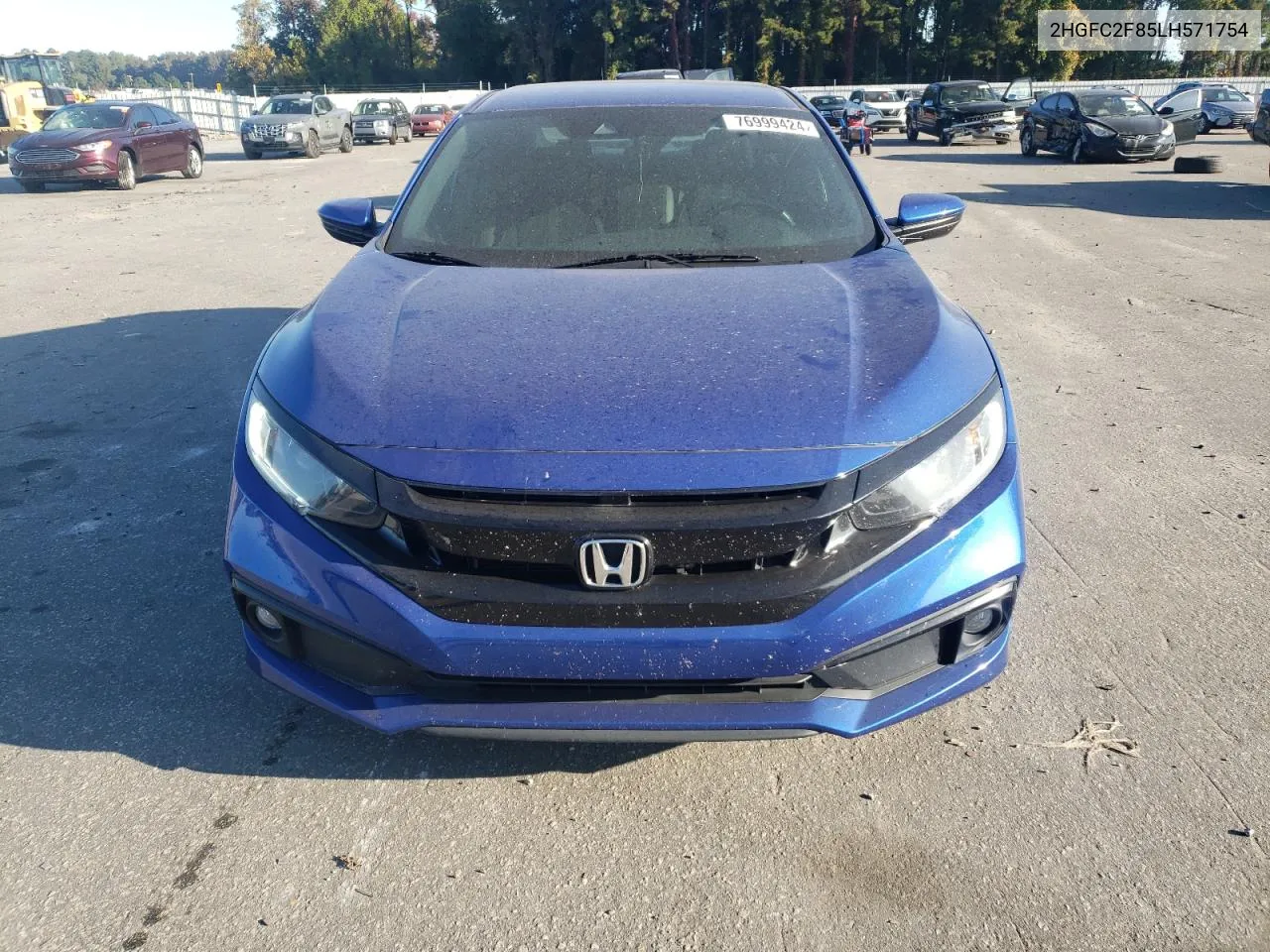 2020 Honda Civic Sport VIN: 2HGFC2F85LH571754 Lot: 76999424