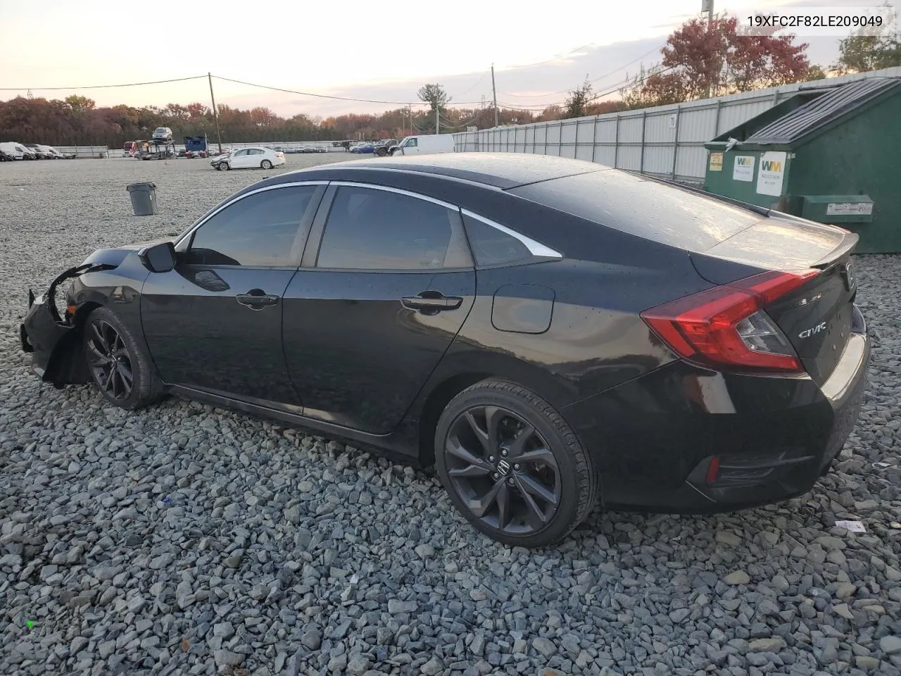 2020 Honda Civic Sport VIN: 19XFC2F82LE209049 Lot: 77345944