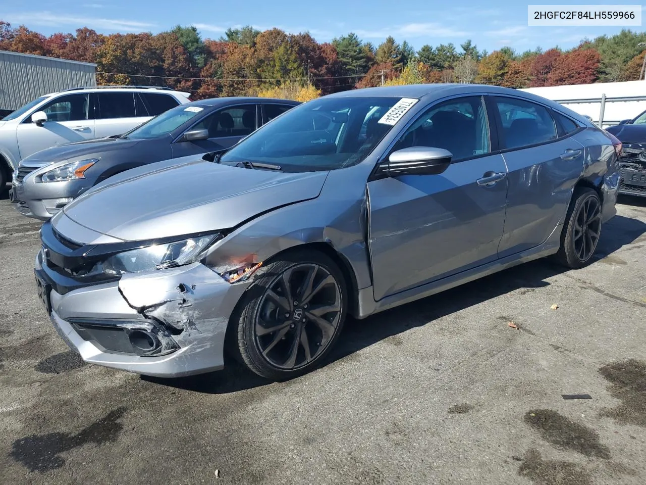 2020 Honda Civic Sport VIN: 2HGFC2F84LH559966 Lot: 77405534