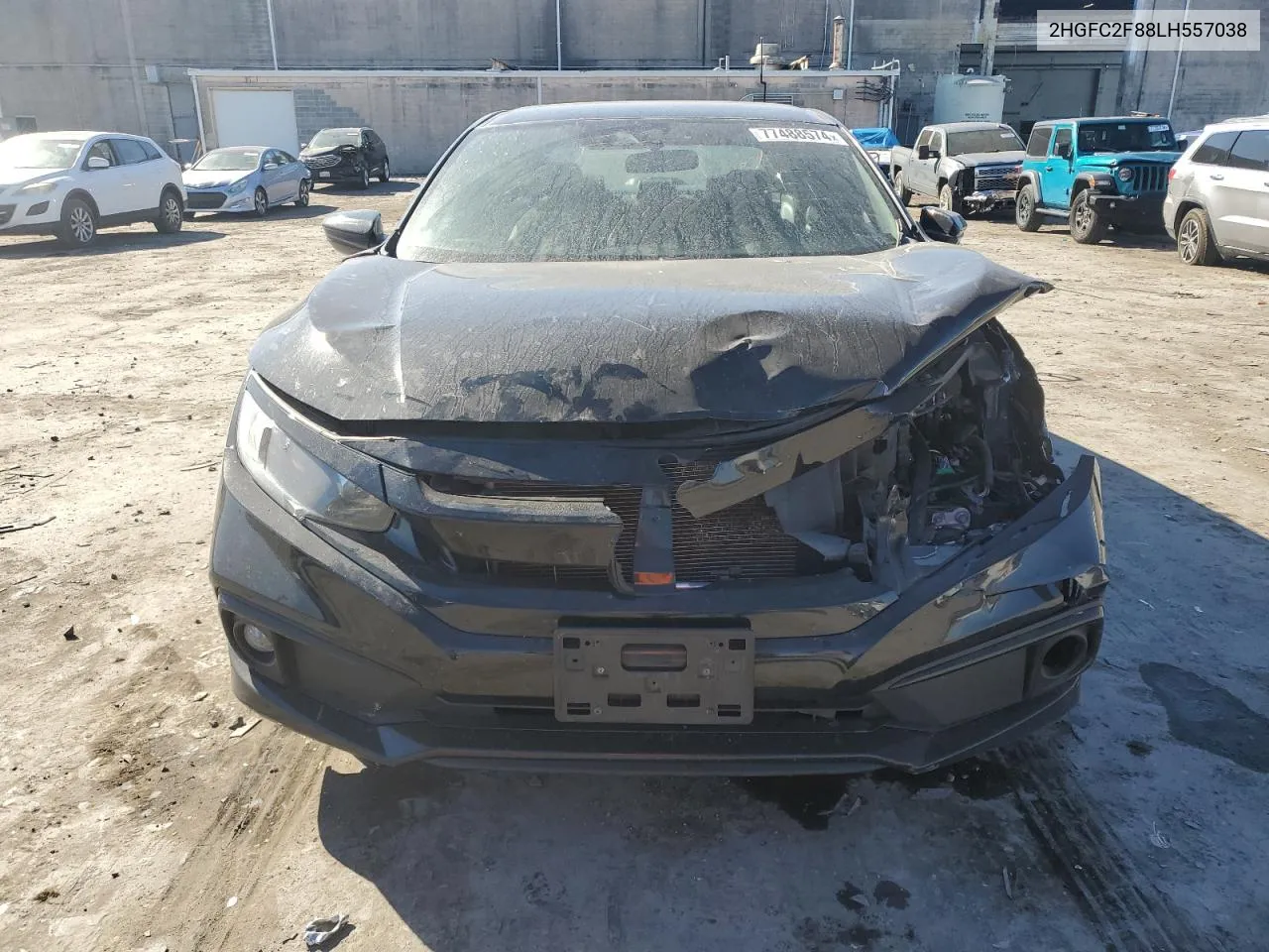 2020 Honda Civic Sport VIN: 2HGFC2F88LH557038 Lot: 77488574