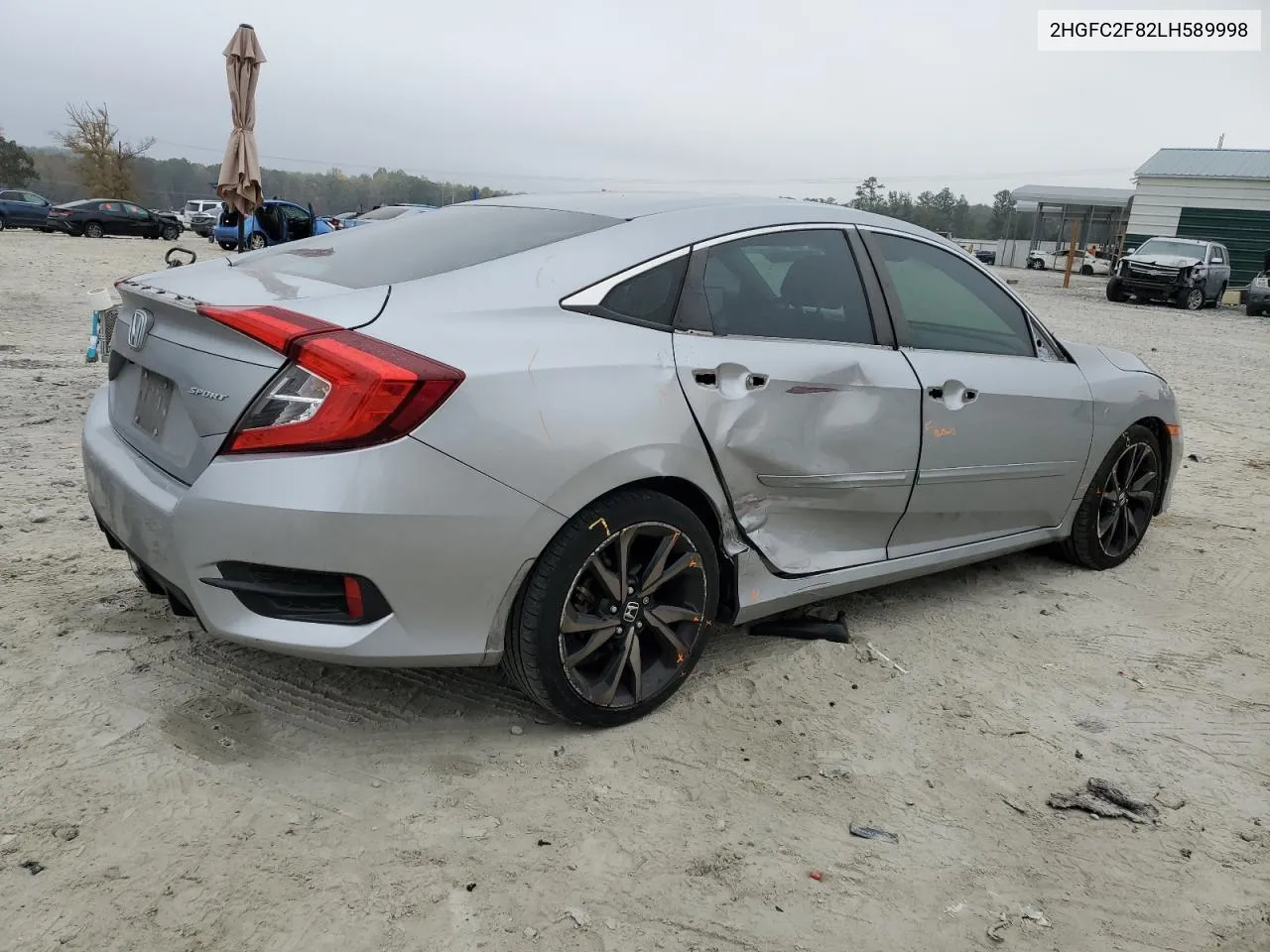 2020 Honda Civic Sport VIN: 2HGFC2F82LH589998 Lot: 77518484