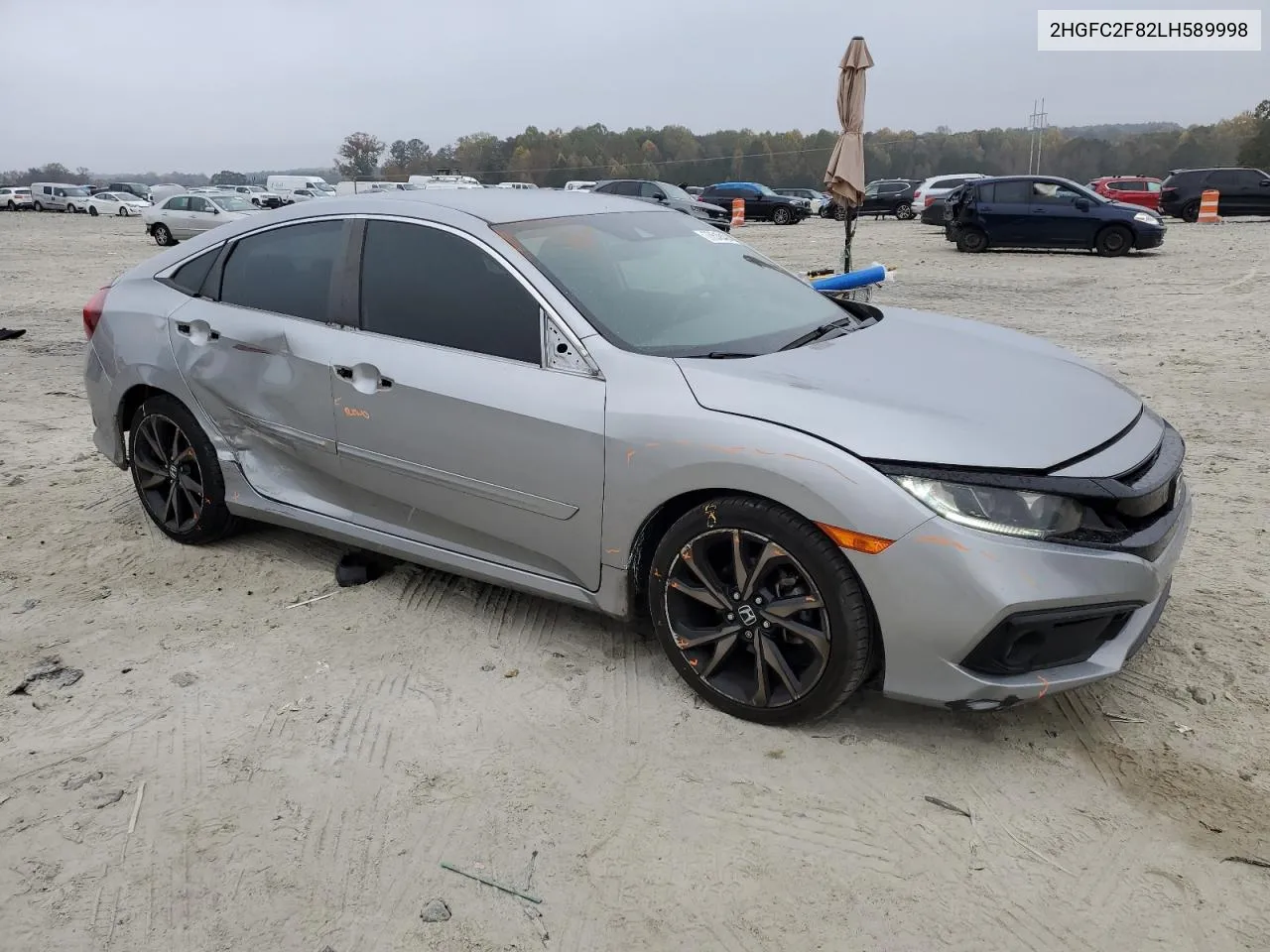 2020 Honda Civic Sport VIN: 2HGFC2F82LH589998 Lot: 77518484