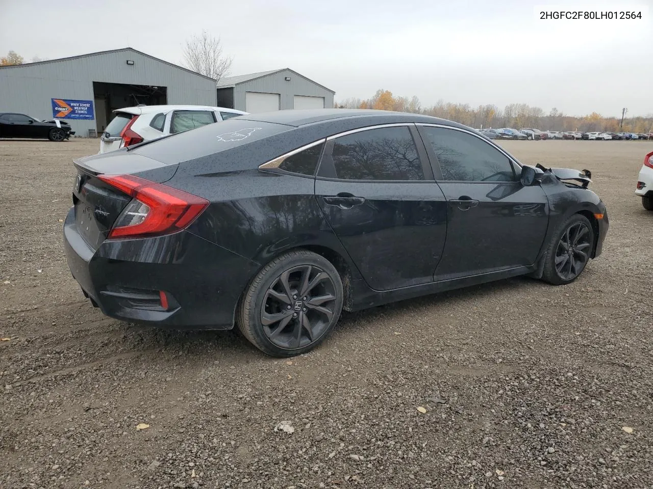 2020 Honda Civic Sport VIN: 2HGFC2F80LH012564 Lot: 77521204