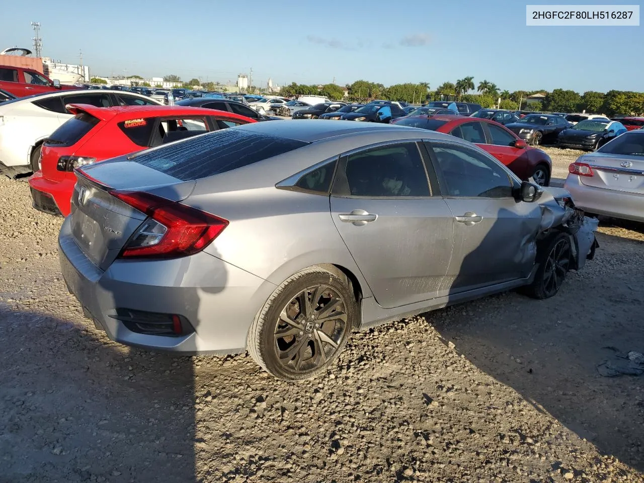 2HGFC2F80LH516287 2020 Honda Civic Sport