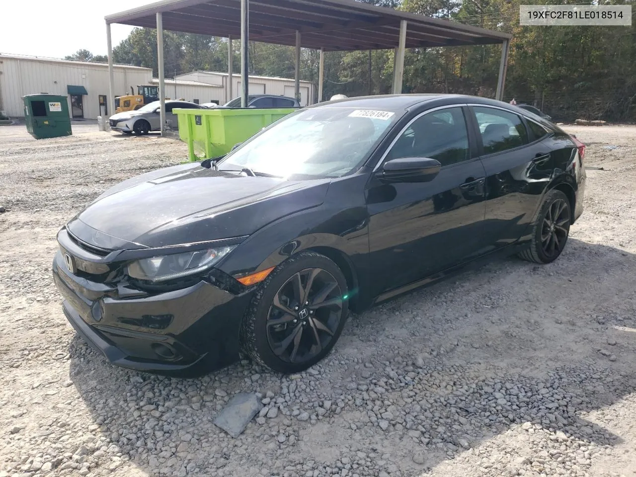 2020 Honda Civic Sport VIN: 19XFC2F81LE018514 Lot: 77826184