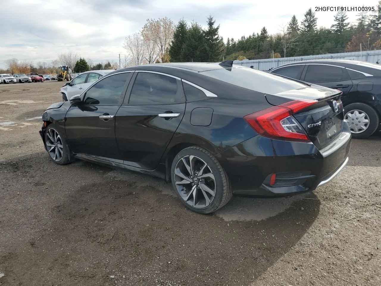 2020 Honda Civic Touring VIN: 2HGFC1F91LH100395 Lot: 78020944