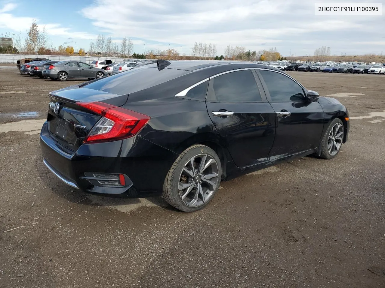 2020 Honda Civic Touring VIN: 2HGFC1F91LH100395 Lot: 78020944