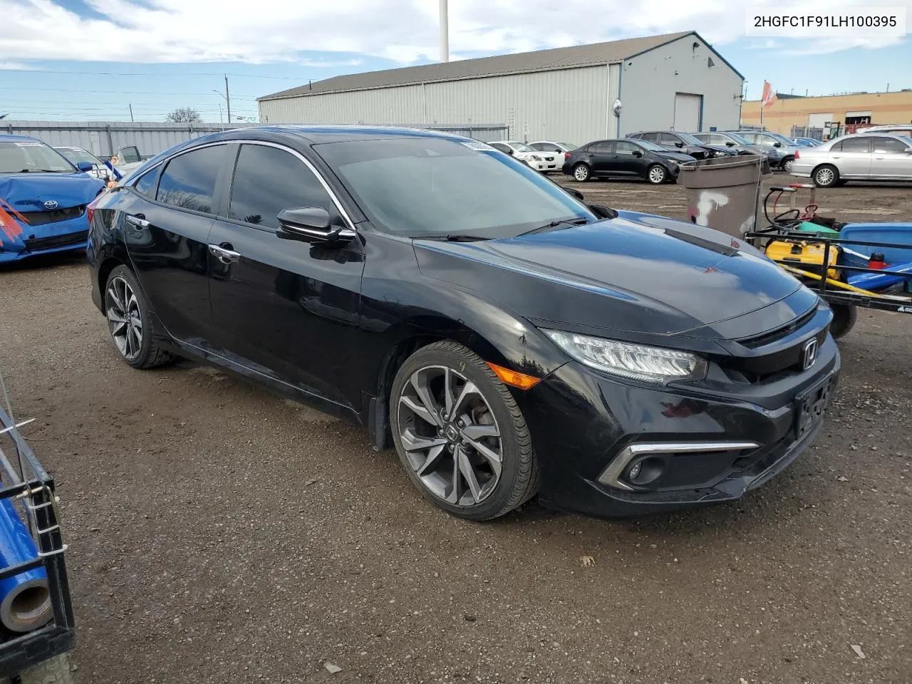 2020 Honda Civic Touring VIN: 2HGFC1F91LH100395 Lot: 78020944