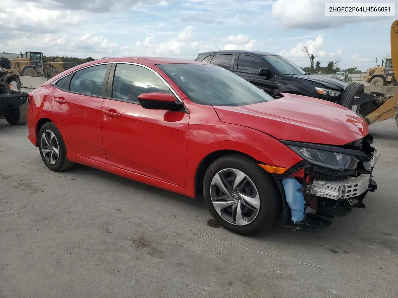 2020 Honda Civic Lx VIN: 2HGFC2F64LH566091 Lot: 78252304