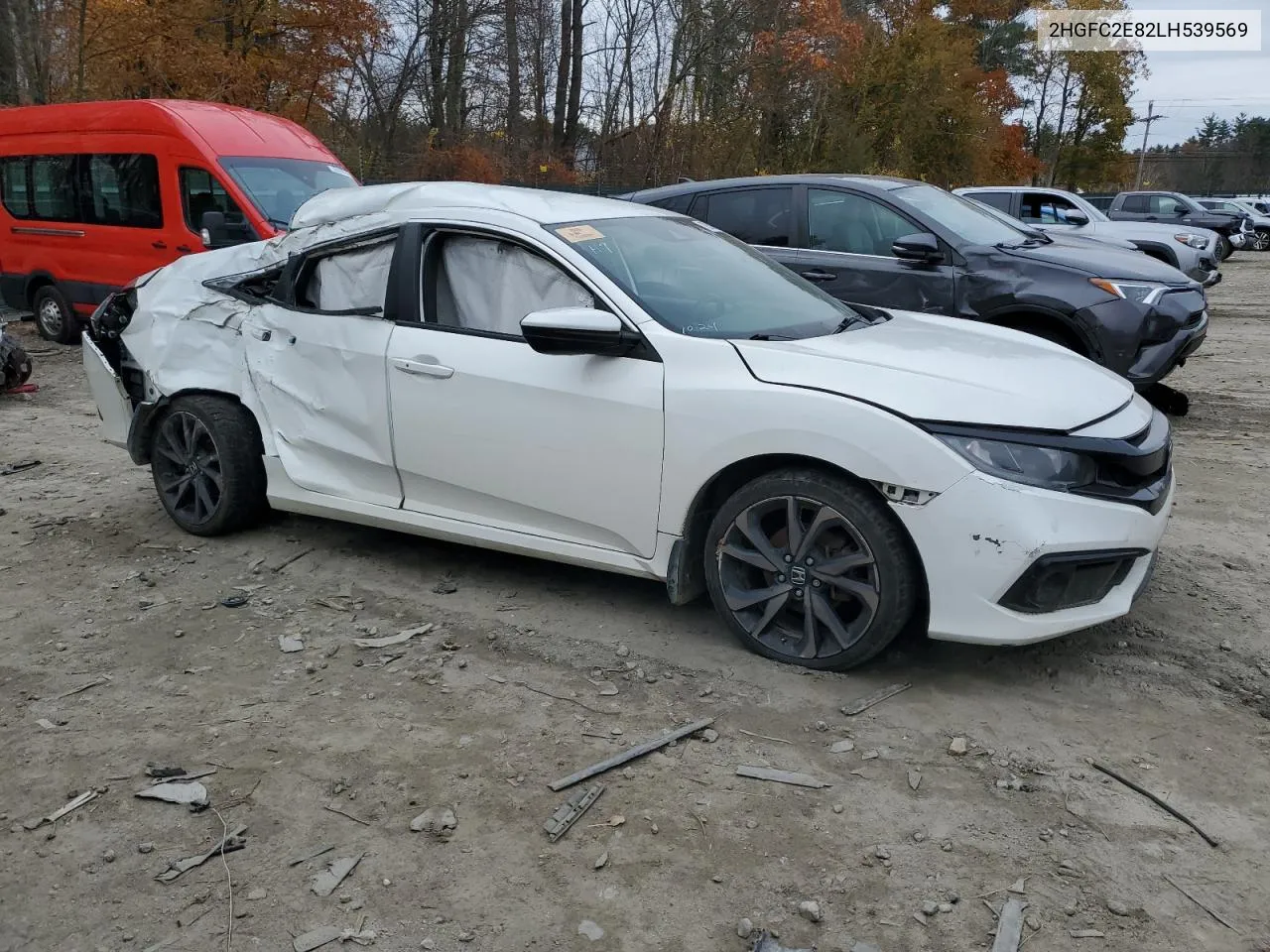 2020 Honda Civic Sport VIN: 2HGFC2E82LH539569 Lot: 78385594