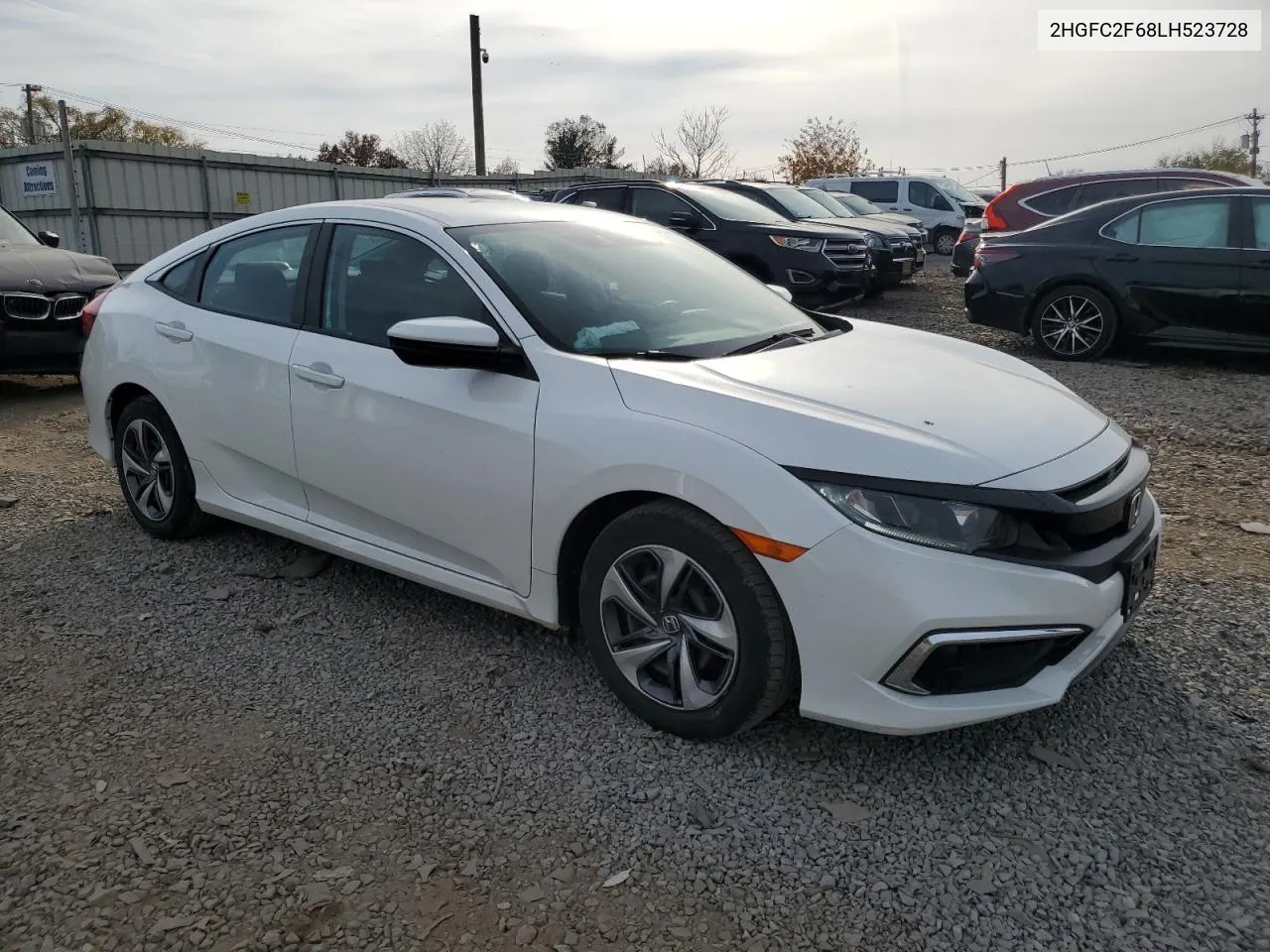 2020 Honda Civic Lx VIN: 2HGFC2F68LH523728 Lot: 78439904