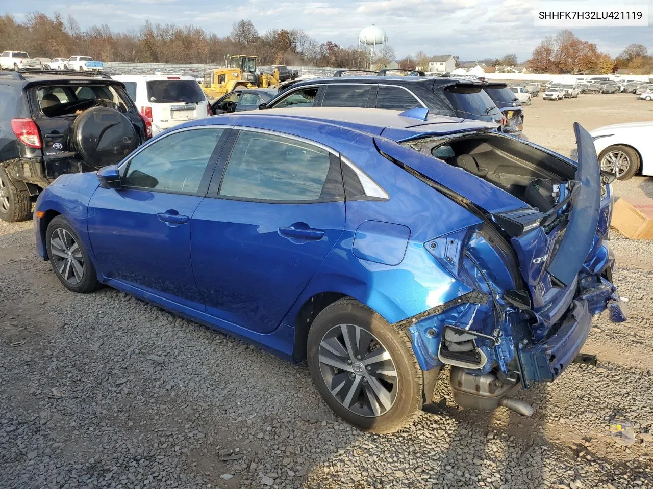 2020 Honda Civic Lx VIN: SHHFK7H32LU421119 Lot: 78586274