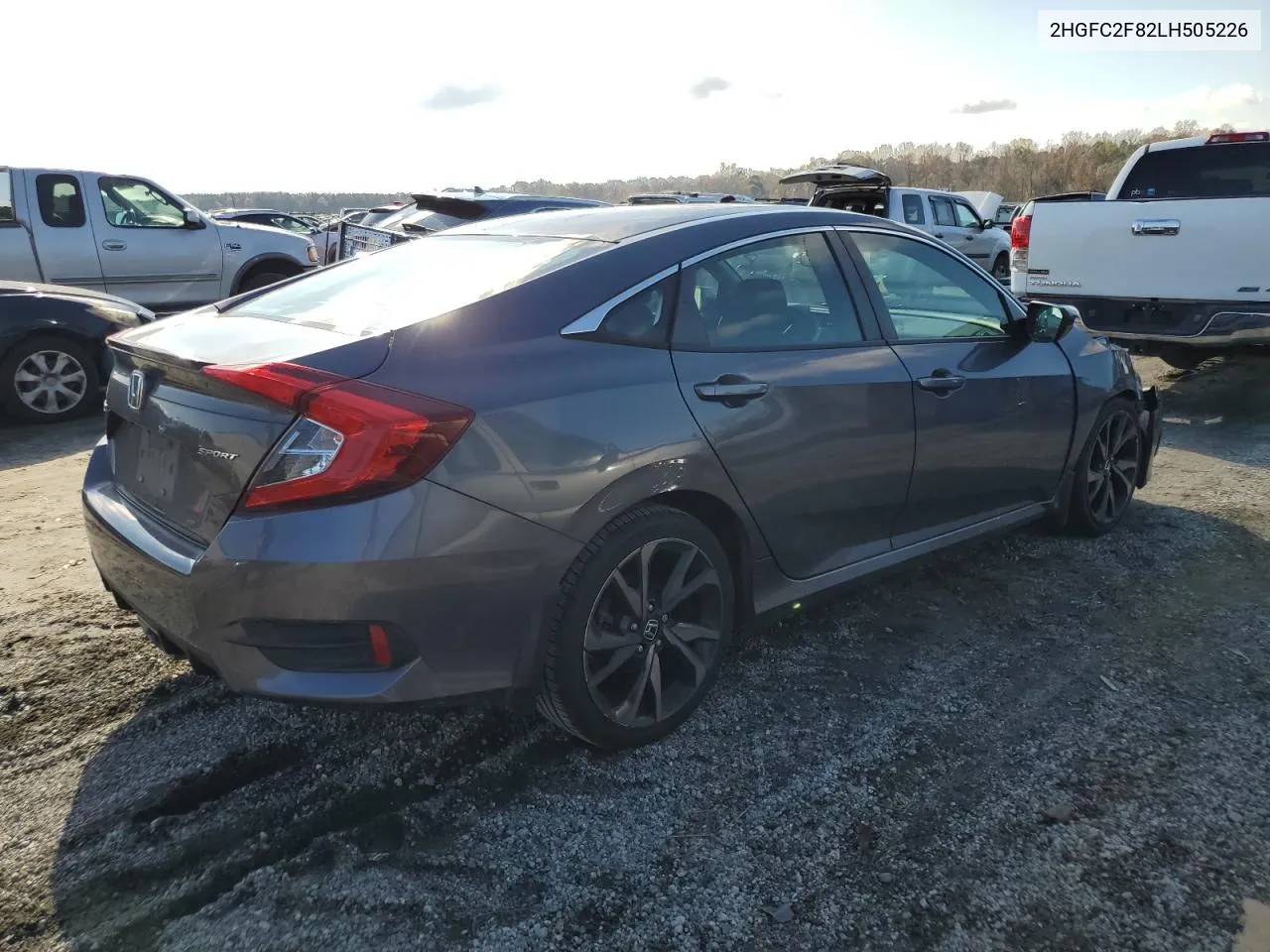 2020 Honda Civic Sport VIN: 2HGFC2F82LH505226 Lot: 78639084