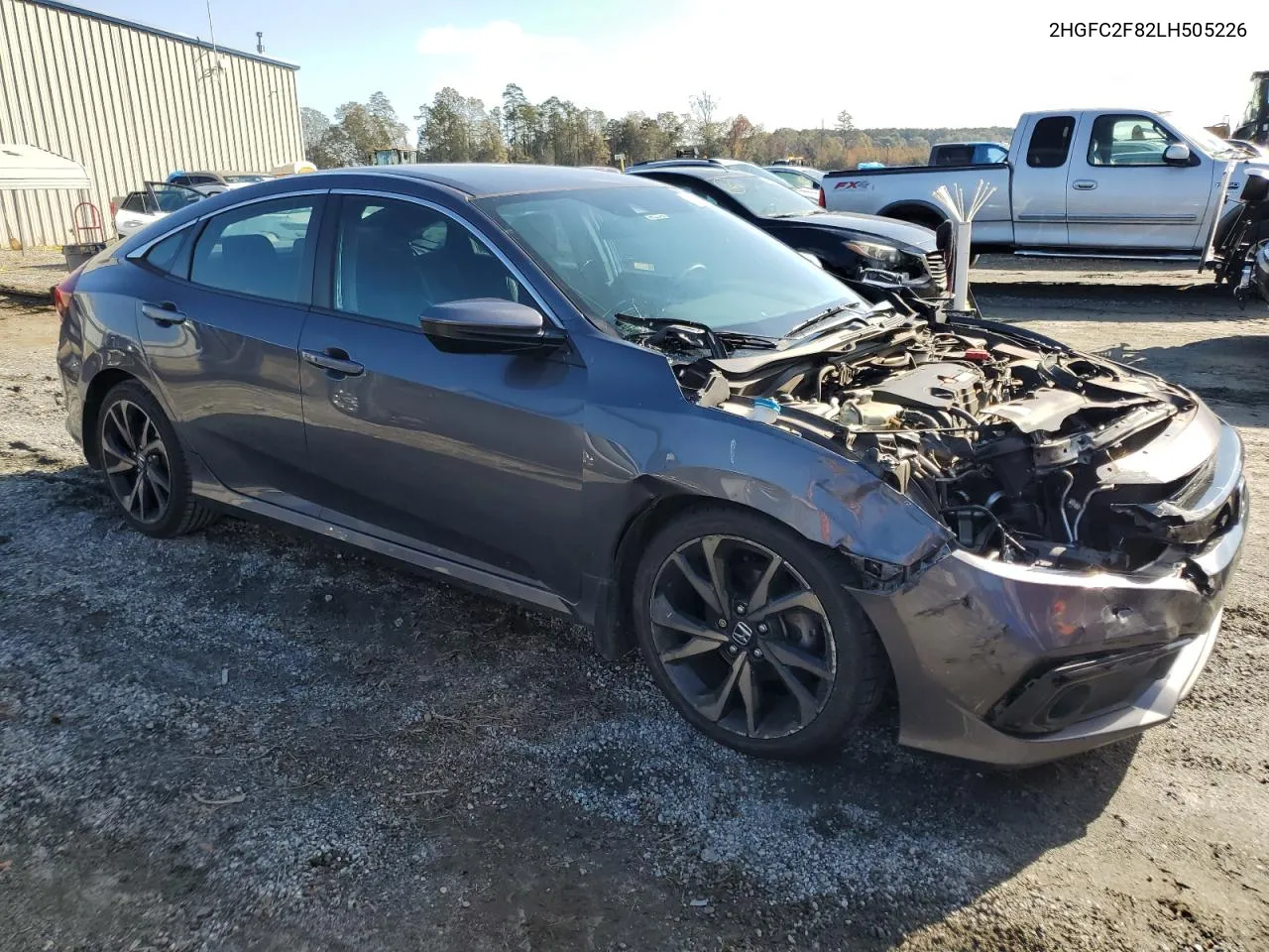 2020 Honda Civic Sport VIN: 2HGFC2F82LH505226 Lot: 78639084