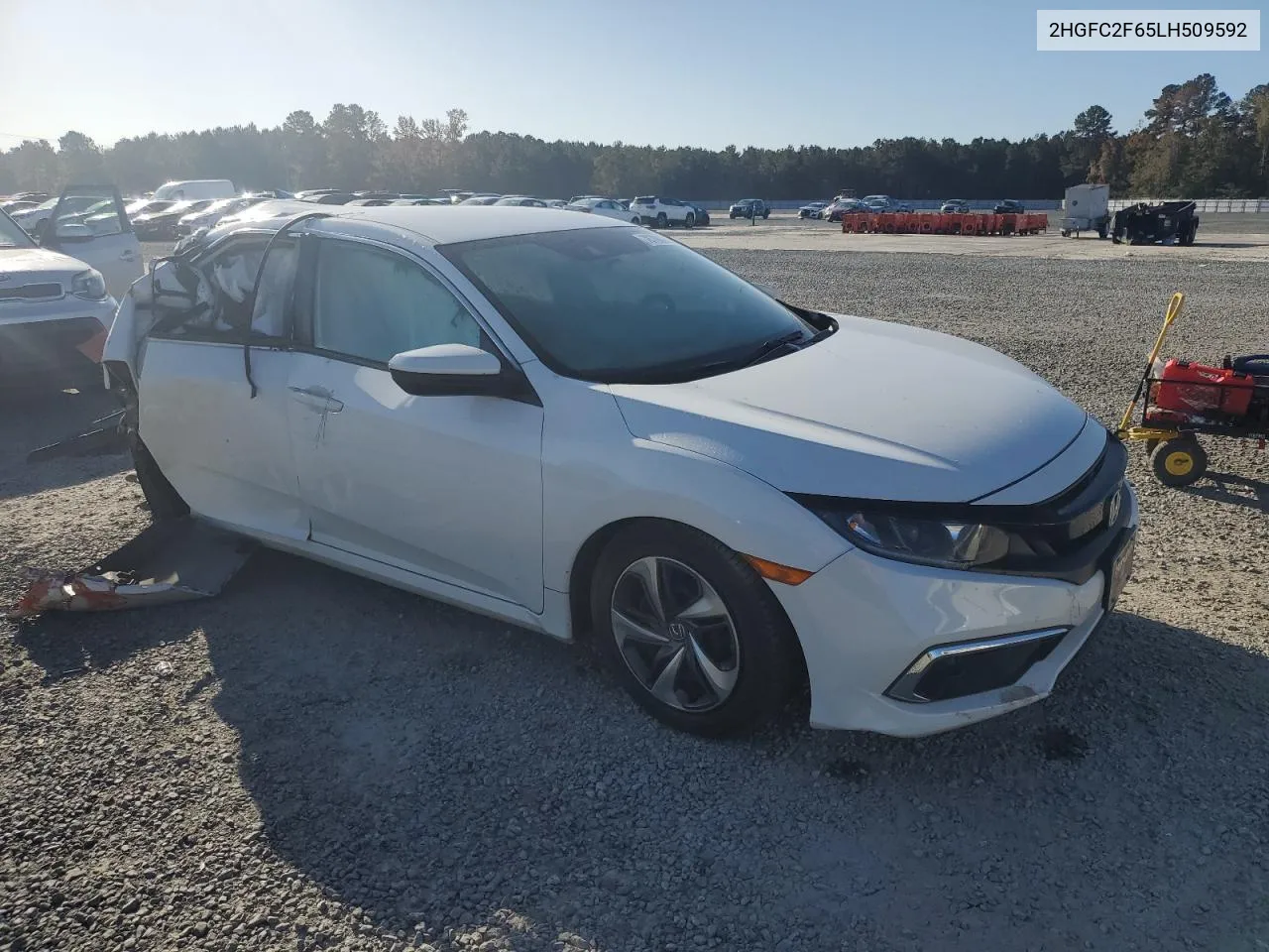 2020 Honda Civic Lx VIN: 2HGFC2F65LH509592 Lot: 78708274