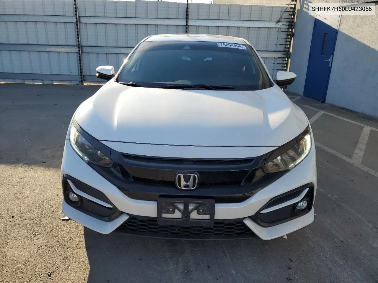 2020 Honda Civic Ex VIN: SHHFK7H60LU423056 Lot: 78804494