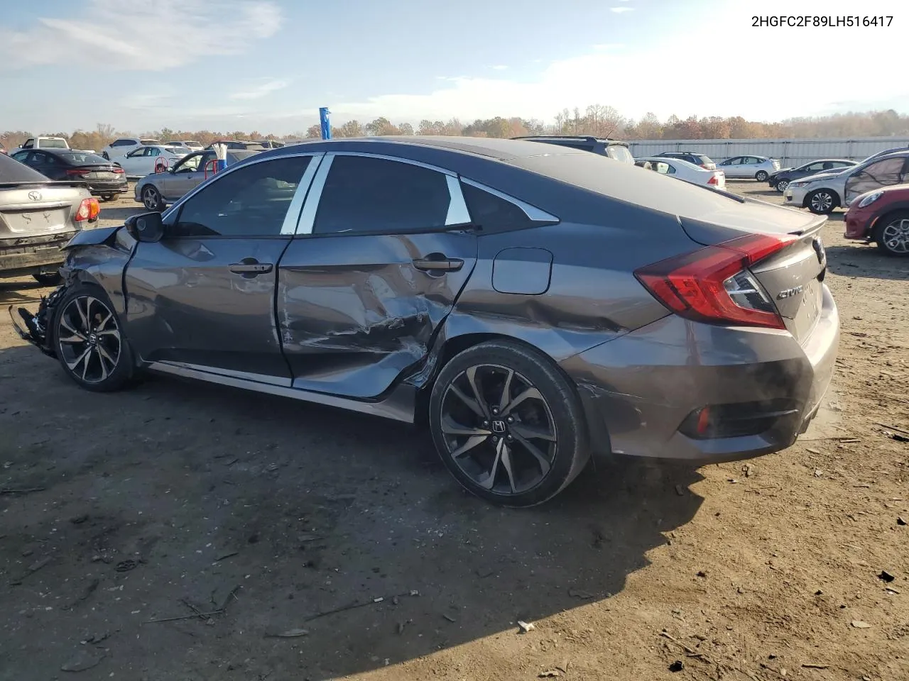 2020 Honda Civic Sport VIN: 2HGFC2F89LH516417 Lot: 78827734