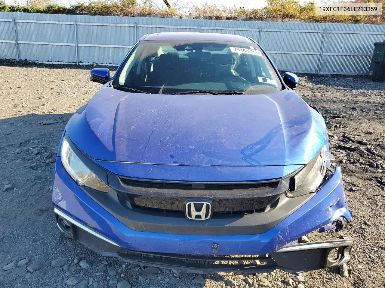 2020 Honda Civic Ex VIN: 19XFC1F36LE213359 Lot: 79145394