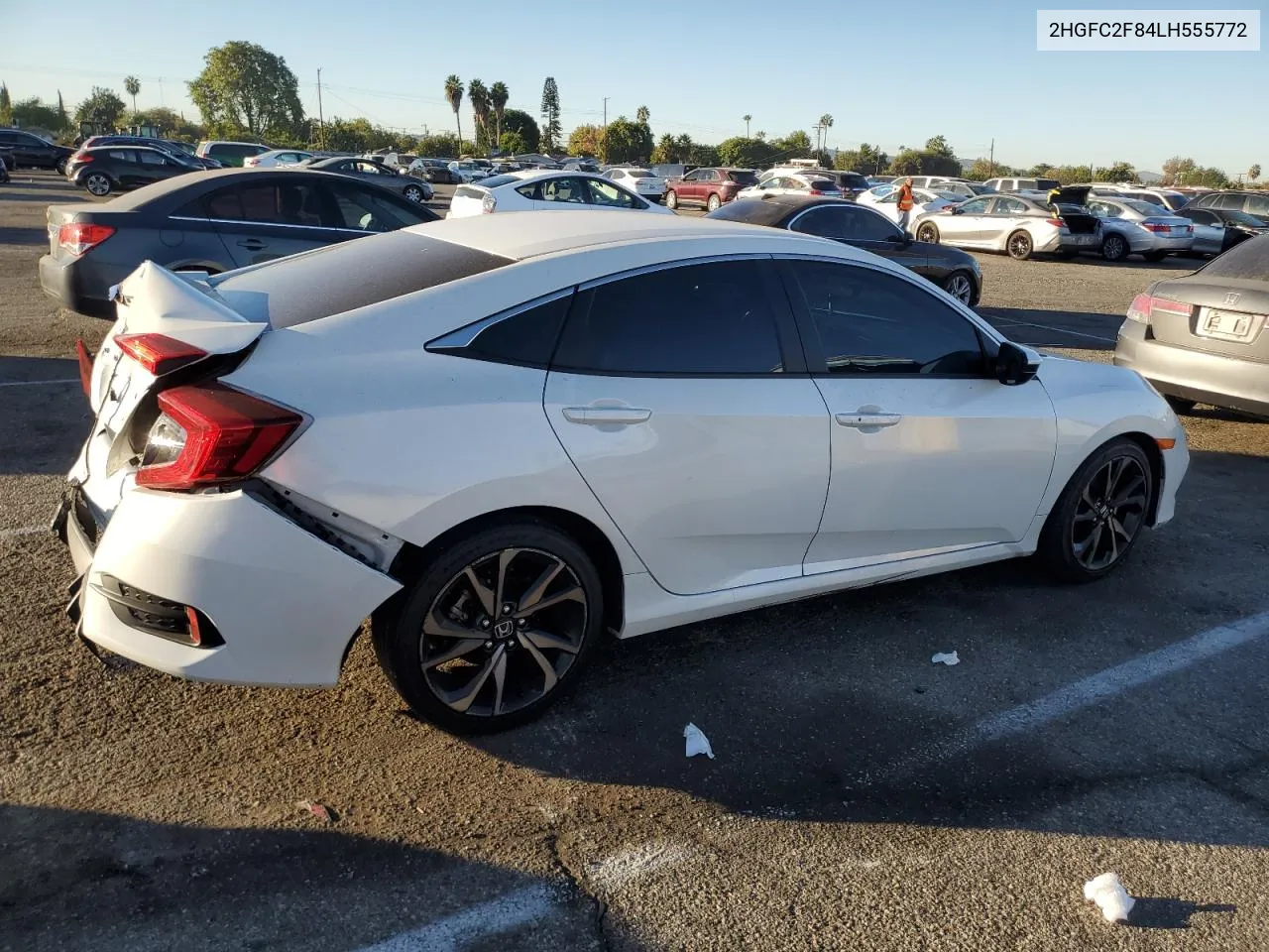 2020 Honda Civic Sport VIN: 2HGFC2F84LH555772 Lot: 79203824