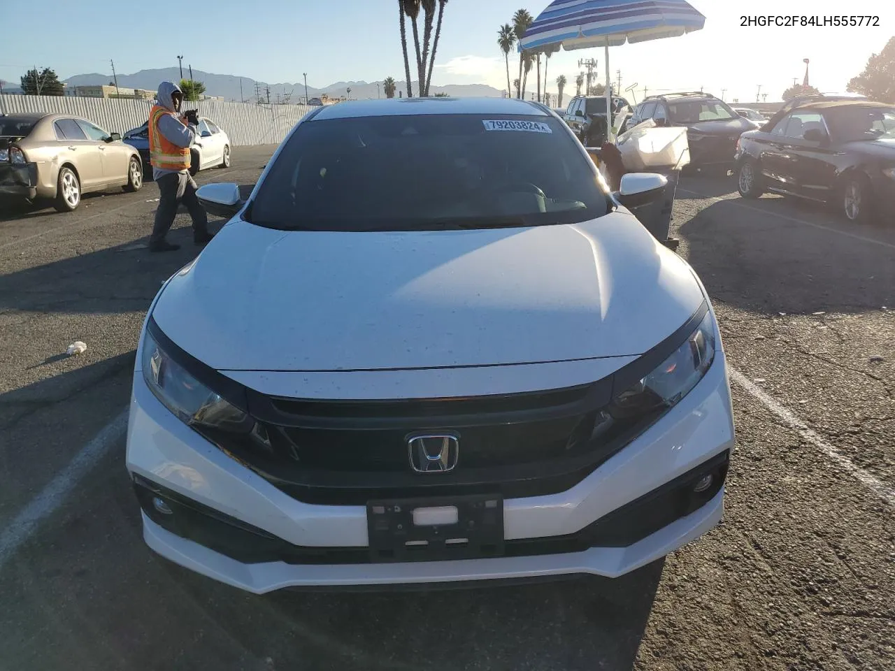 2020 Honda Civic Sport VIN: 2HGFC2F84LH555772 Lot: 79203824