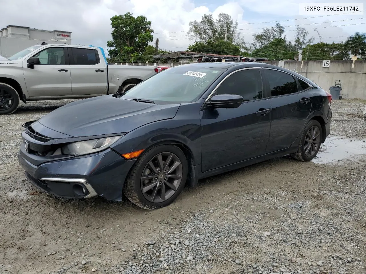 2020 Honda Civic Ex VIN: 19XFC1F36LE211742 Lot: 79340154