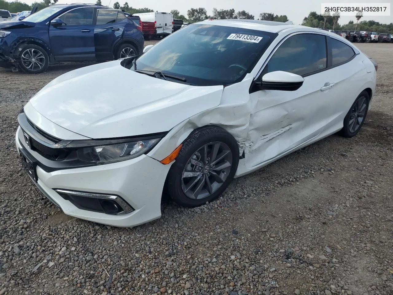 2020 Honda Civic Ex VIN: 2HGFC3B34LH352817 Lot: 79413304