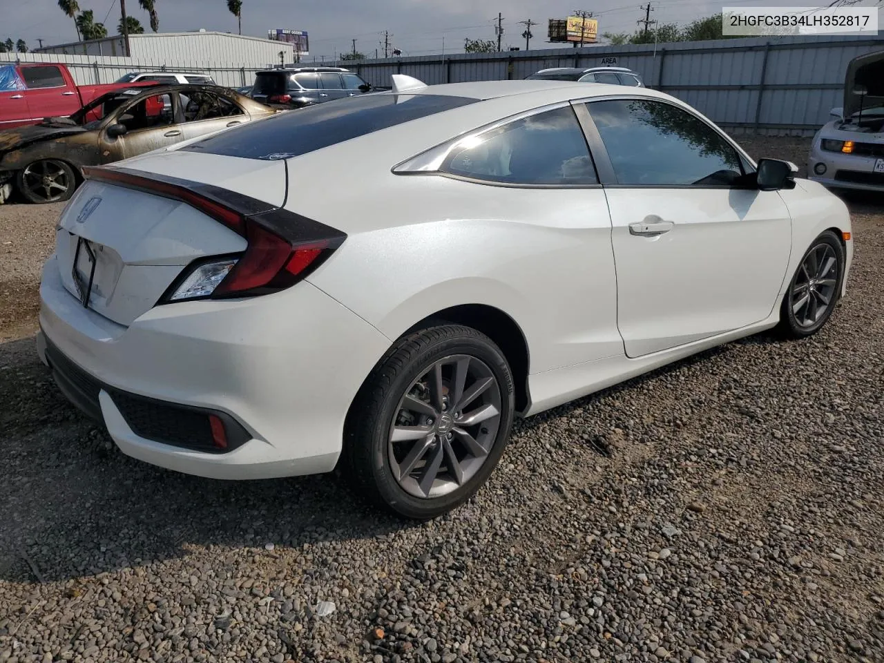 2020 Honda Civic Ex VIN: 2HGFC3B34LH352817 Lot: 79413304