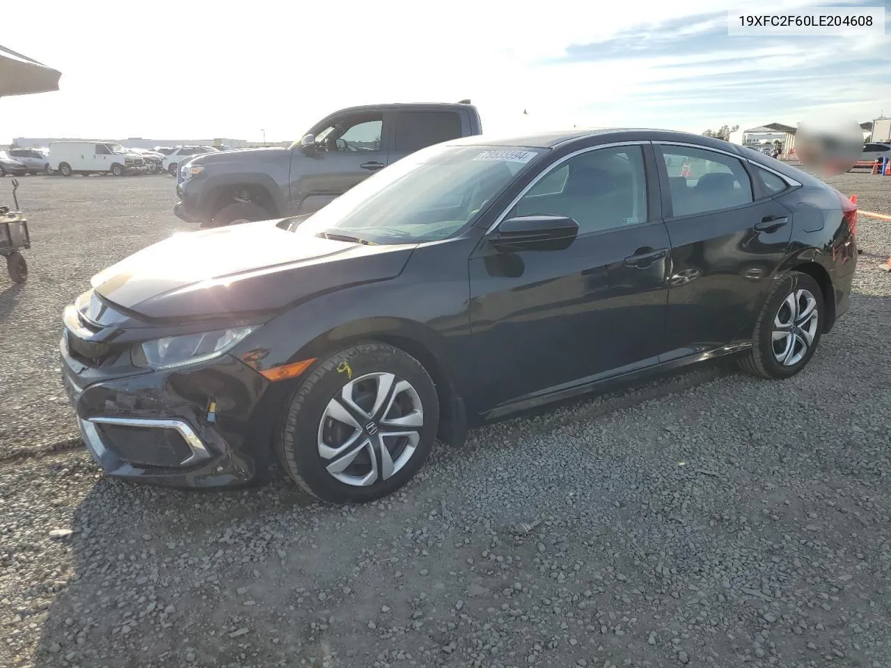 2020 Honda Civic Lx VIN: 19XFC2F60LE204608 Lot: 79535594