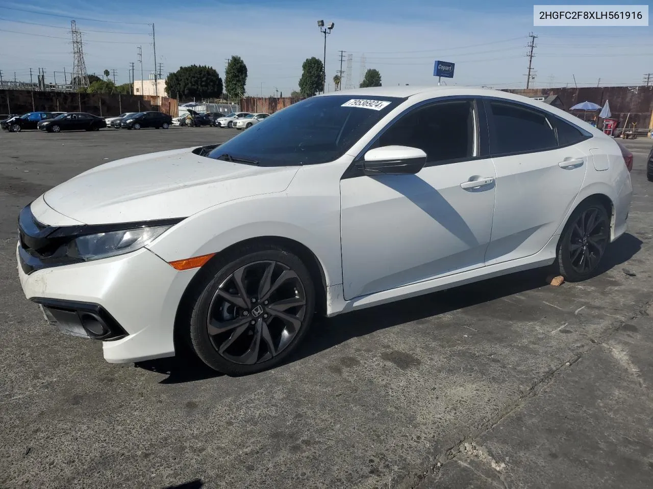 2020 Honda Civic Sport VIN: 2HGFC2F8XLH561916 Lot: 79536924