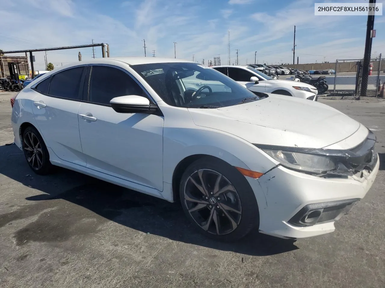 2020 Honda Civic Sport VIN: 2HGFC2F8XLH561916 Lot: 79536924