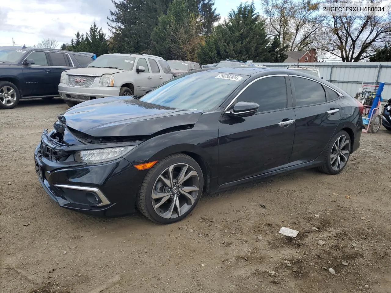 2020 Honda Civic Touring VIN: 2HGFC1F9XLH680634 Lot: 79638364