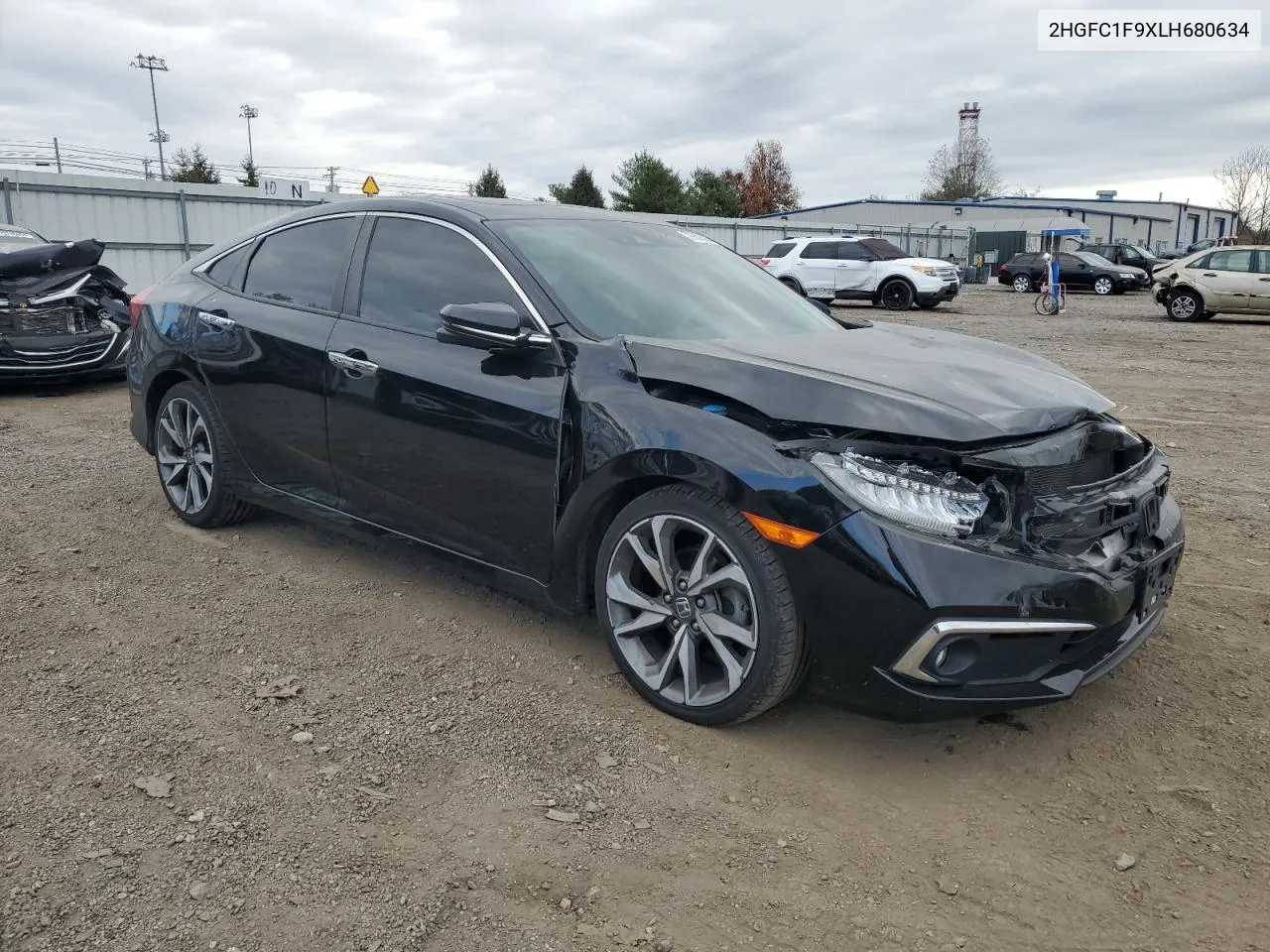 2020 Honda Civic Touring VIN: 2HGFC1F9XLH680634 Lot: 79638364