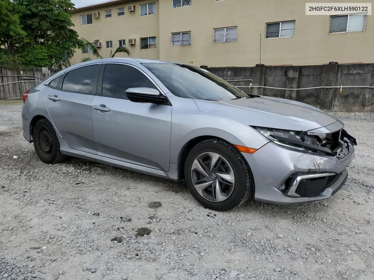 2020 Honda Civic Lx VIN: 2HGFC2F6XLH590122 Lot: 79773634