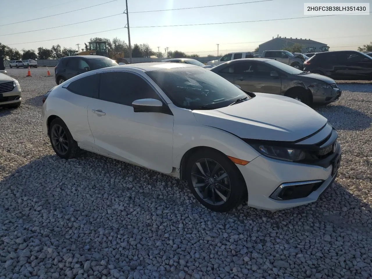 2020 Honda Civic Ex VIN: 2HGFC3B38LH351430 Lot: 79915514