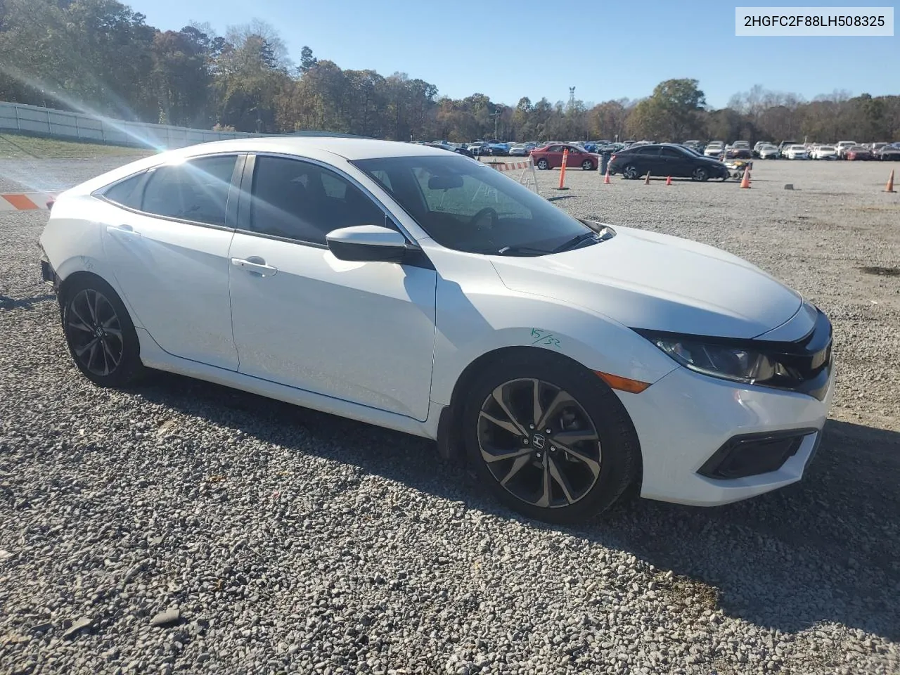 2020 Honda Civic Sport VIN: 2HGFC2F88LH508325 Lot: 80105554