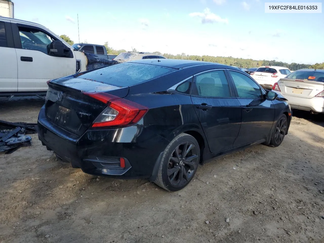 2020 Honda Civic Sport VIN: 19XFC2F84LE016353 Lot: 80275734