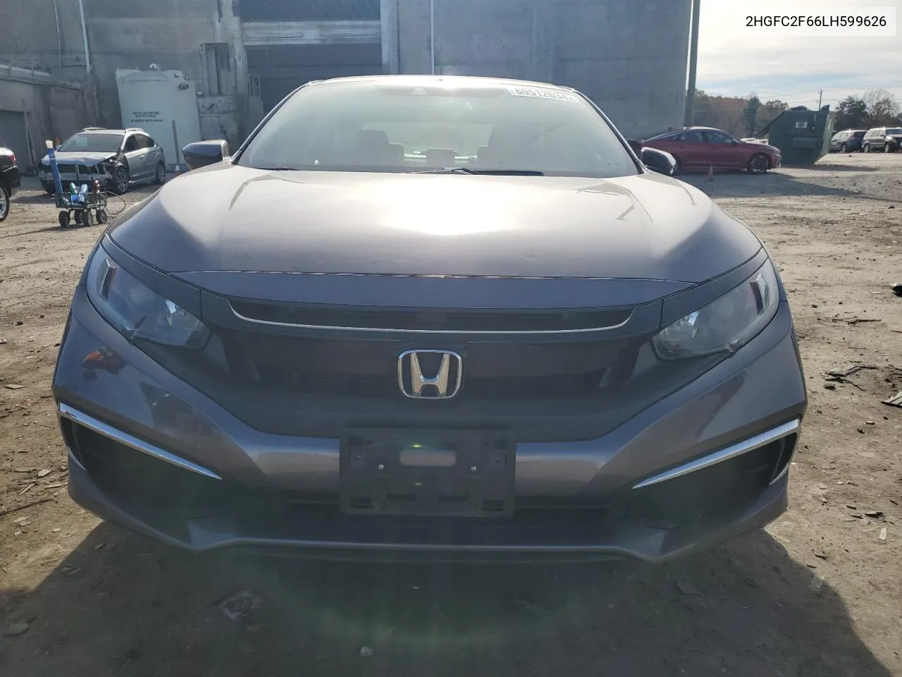 2020 Honda Civic Lx VIN: 2HGFC2F66LH599626 Lot: 80512634