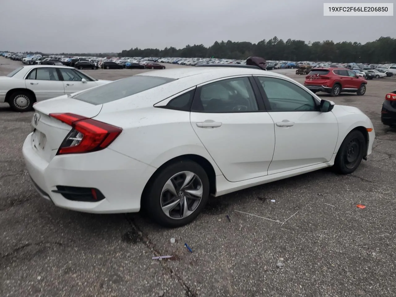 2020 Honda Civic Lx VIN: 19XFC2F66LE206850 Lot: 81077954