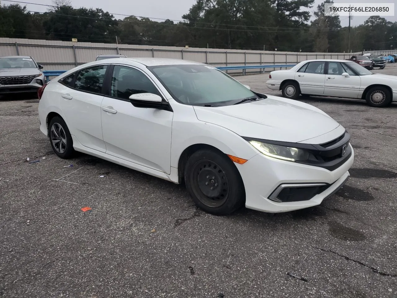 2020 Honda Civic Lx VIN: 19XFC2F66LE206850 Lot: 81077954