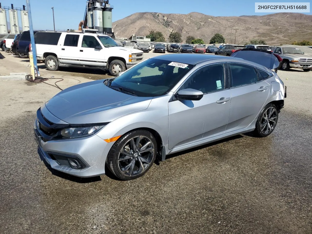 2020 Honda Civic Sport VIN: 2HGFC2F87LH516688 Lot: 81388704