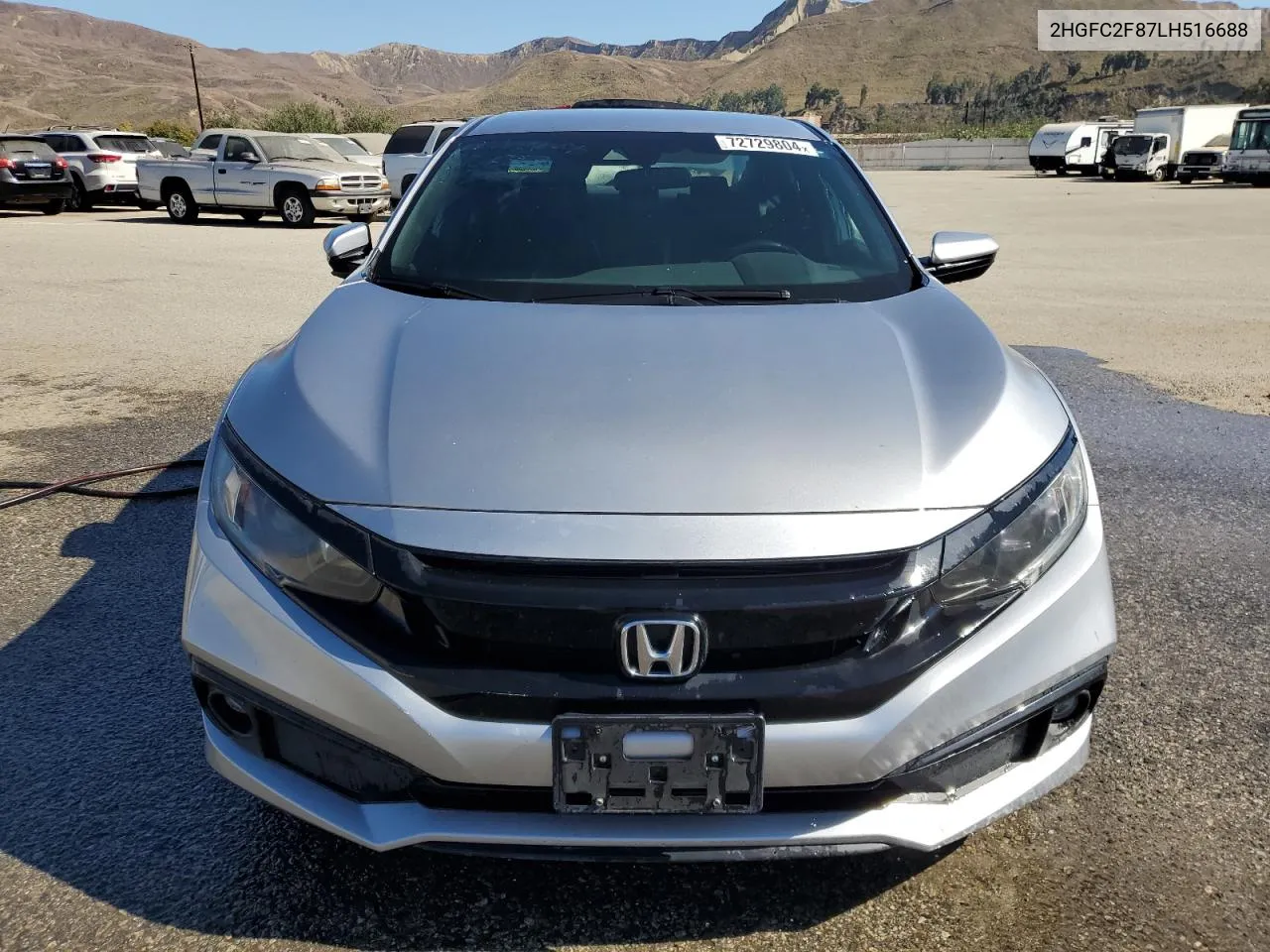 2020 Honda Civic Sport VIN: 2HGFC2F87LH516688 Lot: 81388704