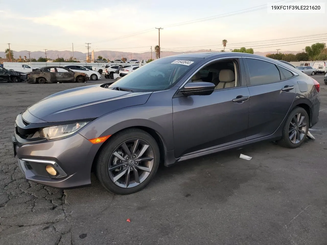 2020 Honda Civic Ex VIN: 19XFC1F39LE221620 Lot: 81640844