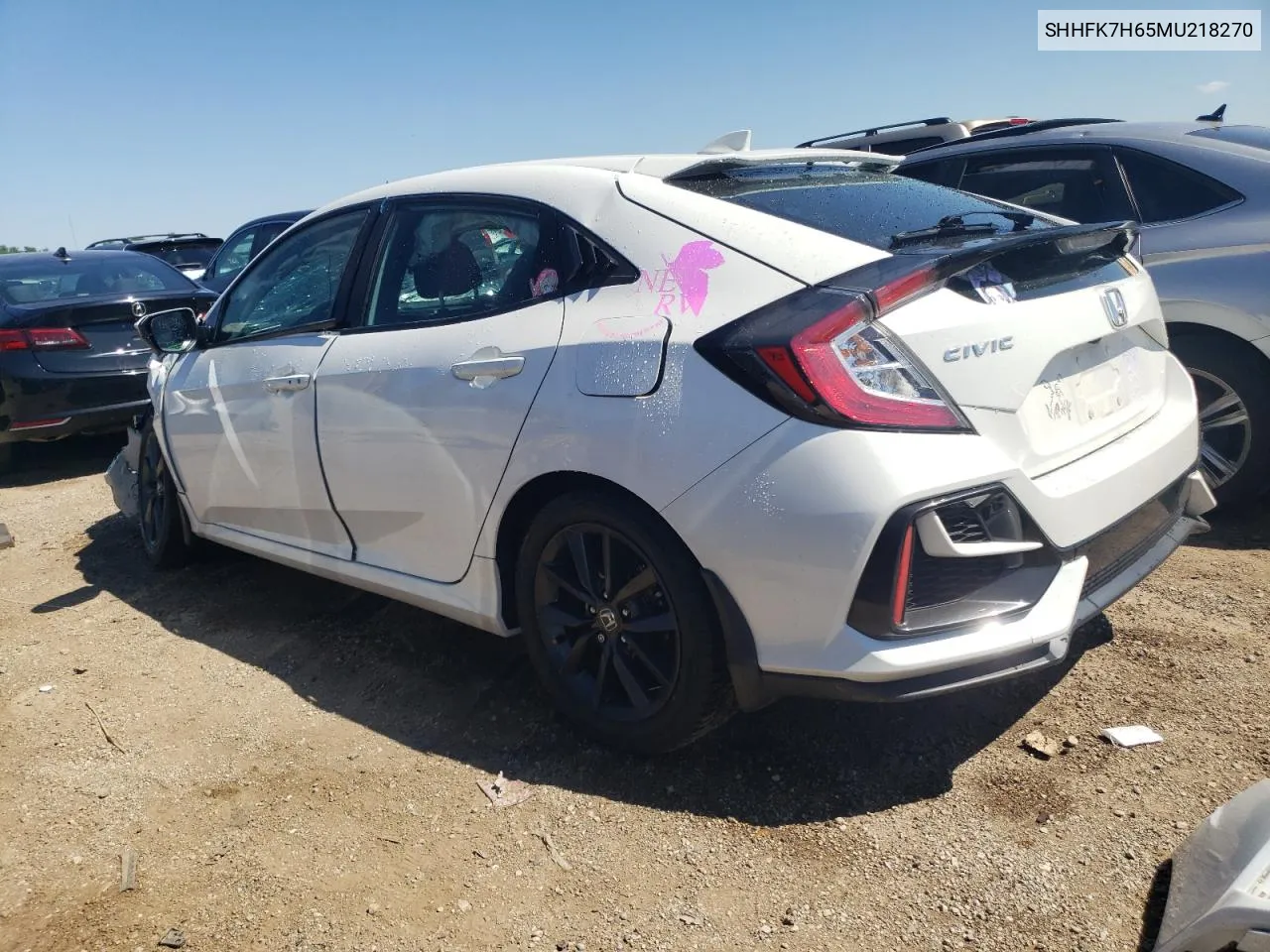 2021 Honda Civic Ex VIN: SHHFK7H65MU218270 Lot: 59093194