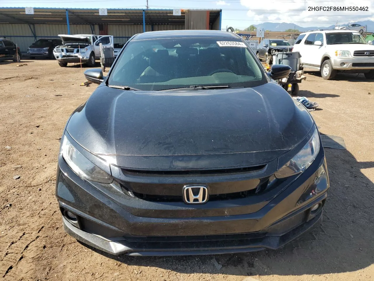 2021 Honda Civic Sport VIN: 2HGFC2F86MH550462 Lot: 62263584