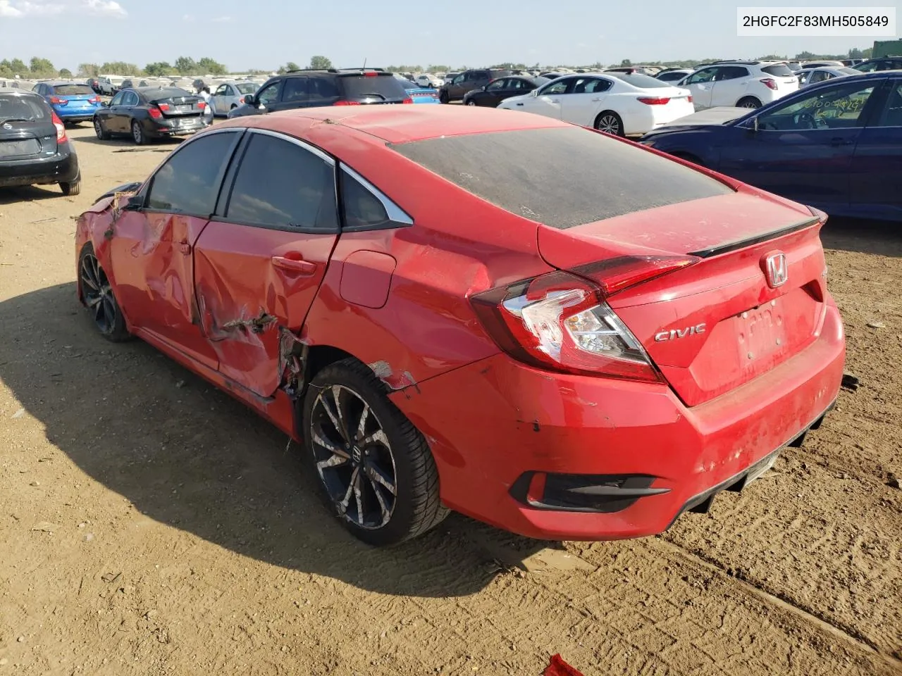 2021 Honda Civic Sport VIN: 2HGFC2F83MH505849 Lot: 68633914