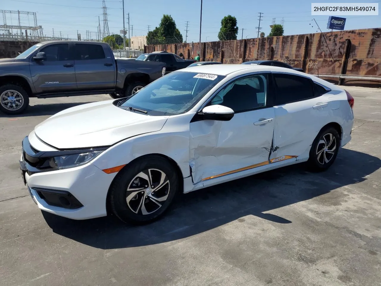 2021 Honda Civic Sport VIN: 2HGFC2F83MH549074 Lot: 69087544